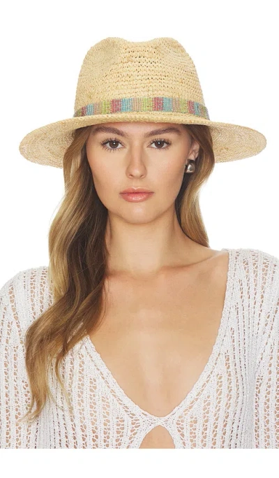 Nikki Beach Kelly Fedora Hat In Brown