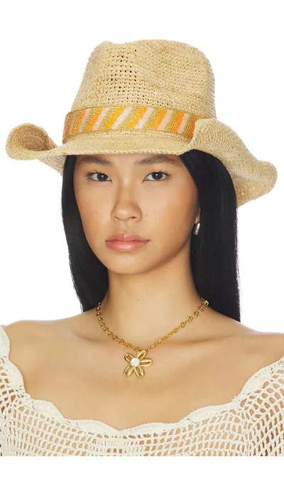 Nikki Beach Melanie Cowboy Hat In Neutral