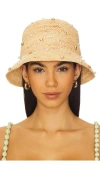 Nikki Beach Pearle Bucket Hat In Tan