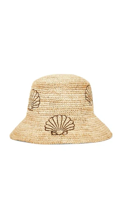 Nikki Beach Seashell Bucket Hat In Neutral