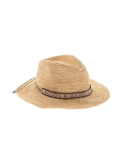 Pre-owned Nikki Beach Sun Hat In Brown