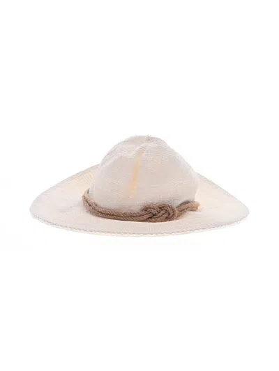 Pre-owned Nikki Beach Sun Hat In White