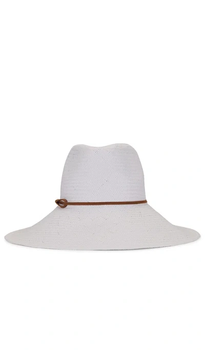 Nikki Beach Valentin Hat In White & Brown