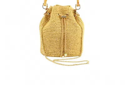 Nikki Beach Women's Valencia Straw Bucket Bag In Natural In Yellow