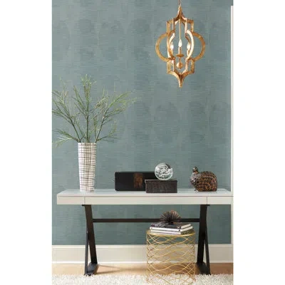 Nikki Chu 18.5' L X 20.5" W Peel & Stick Wallpaper Roll In Blue,gray