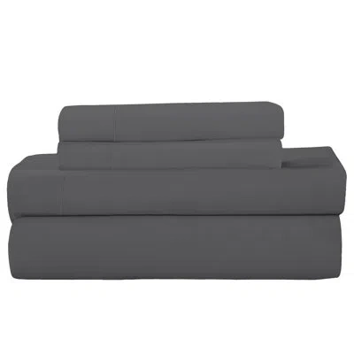 Nikki Chu Brushed Microfiber Sheet Set In Gray
