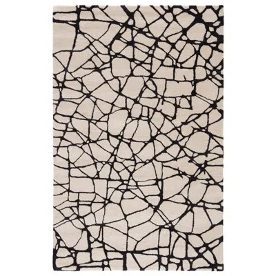 Nikki Chu Jaipur Living Abstract Handmade Tufted Cream Area Rug