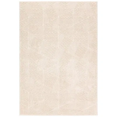 Nikki Chu Jaipur Living Ziazan Geometric White/ Area Rug In Ivory;cream