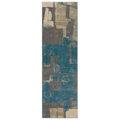 Nikki Chu Sanaa Abstract Blue Area Rug