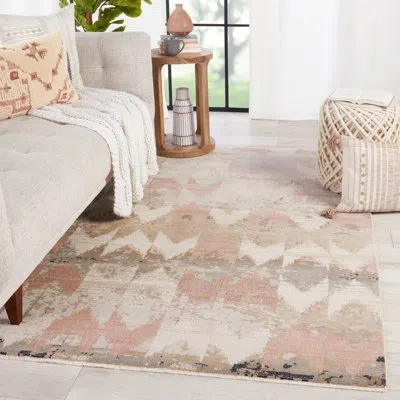 Nikki Chu Sanaa Chevron Beige Area Rug