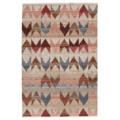 Nikki Chu Sanaa Chevron Pink Area Rug