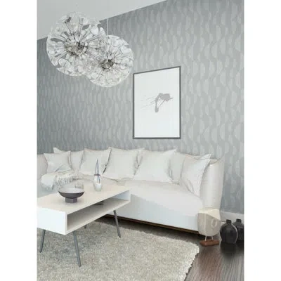 Nikki Chu Seychelles Wave 18' L X 20.5" W Peel And Stick Wallpaper Roll In Gray