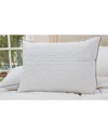 Nikki Chu Signature Scallop Quilted Down Alternative Pillow In White