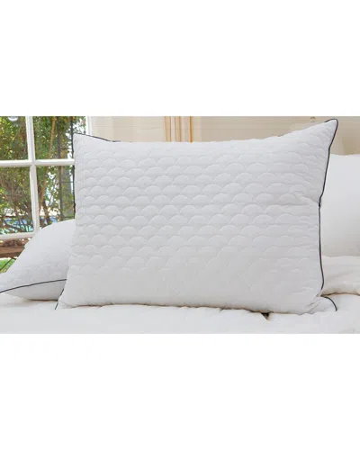 NIKKI CHU NIKKI CHU SIGNATURE SCALLOP QUILTED DOWN ALTERNATIVE PILLOW