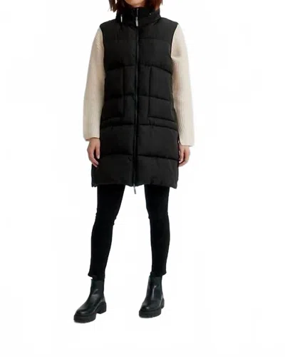 Nikki Jones Super Light Quilted Puffer Vest In Black