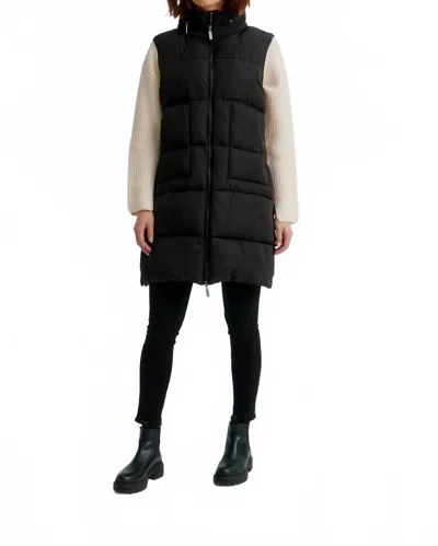Nikki Jones Super Light Quilted Vest In Black