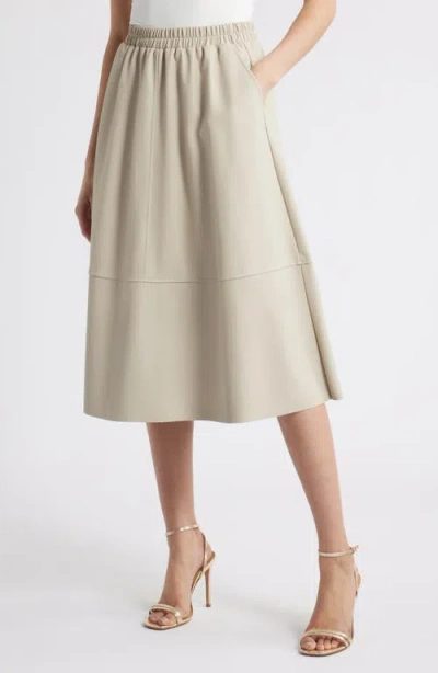 Nikki Lund Agnes Faux Leather A-line Skirt