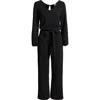 Nikki Lund Aileen Long Sleeve Jumpsuit In Black