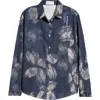 Nikki Lund Chiara Button-up Shirt In Blue
