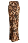 Nikki Lund Freyja Leopard Print Maxi Skirt In Leopard