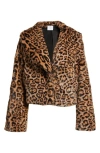 Nikki Lund Leisa Faux Leopard Jacket In Leopard