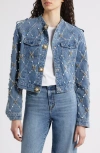 Nikki Lund Leyana Embellished Denim Jacket