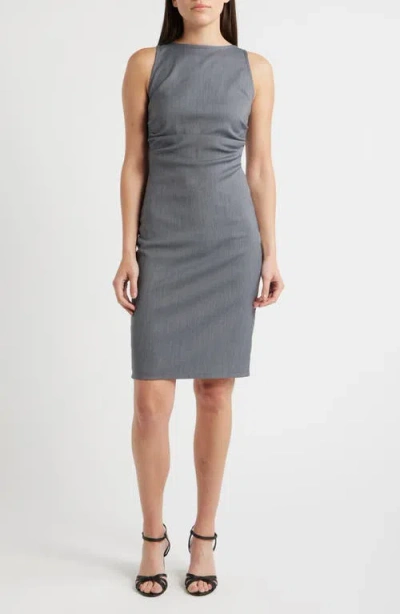 Nikki Lund Mary Sheath Dress In Gray