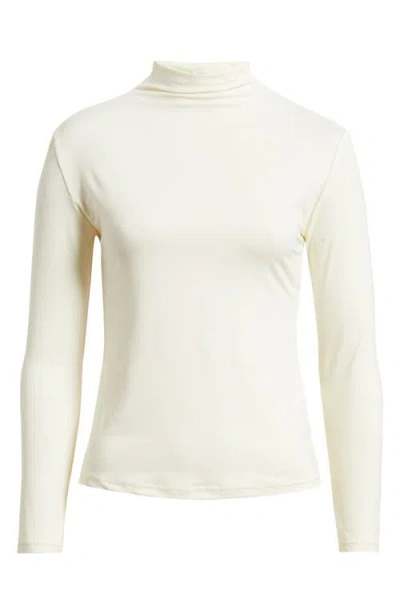 Nikki Lund Melody Funnel Neck Top In Neutral