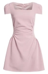 Nikki Lund Tiffany Side Ruched Dress In Pink