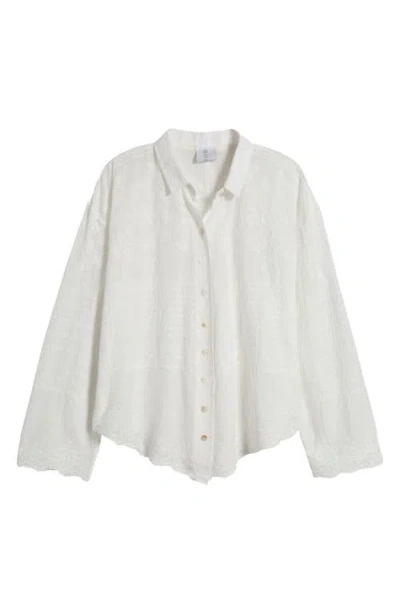 Nikki Lund Xilry Button-up Shirt In Ivory