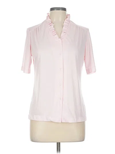 Pre-owned Nikki Short Sleeve Blouse In Pink