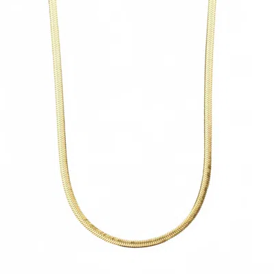 Nikki Smith Designs Women's Herringbone Necklace In Gold