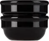 Niko June Black Kantine Bowl Set In Black