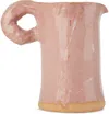 Niko June Pink Ceramic Studio Pitcher In Pink Multi