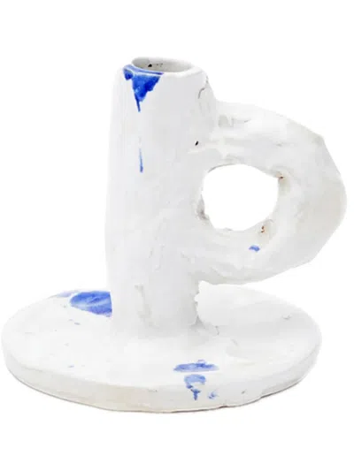 Niko June Studio Candle Stick Holder In White