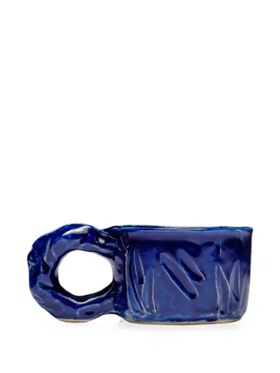 Niko June Studio Irregular-texture Cup In Blue