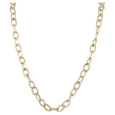 Pre-owned Nikos Koulis 18k Yellow Gold 16.50ct Diamond Chain Necklace Nk08-041726