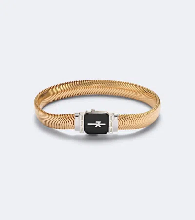 Nikos Koulis Feelings 18kt Gold And Enamel Bangle Bracelet With Diamonds