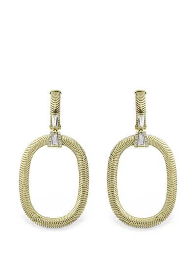 Nikos Koulis Feelings Diamond Drop Earrings In Gold