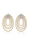 Nikos Koulis Together 18k Yellow And White Gold Diamond Earrings In Gold