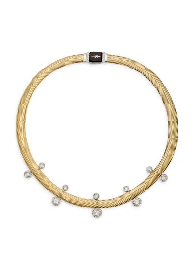 Nikos Koulis Women's Feelings Two-tone 18k Gold & 7.16 Tcw Diamond Snake Chain Necklace