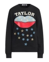Nil & Mon Nil+mon Woman Sweatshirt Black Size L Cotton, Pes In Black