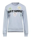 Nil & Mon Nil+mon Woman Sweatshirt Sky Blue Size Xs Organic Cotton, Recycled Pes In Purple