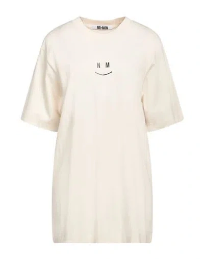 Nil & Mon Nil+mon Woman T-shirt Beige Size M Organic Cotton