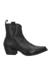 Nila & Nila Trend Woman Ankle Boots Black Size 7 Leather