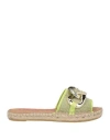 Nila & Nila Trend Woman Espadrilles Lime Green Size 8 Textile Fibers In Green
