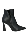 Nila & Nila Woman Ankle Boots Black Size 11 Textile Fibers