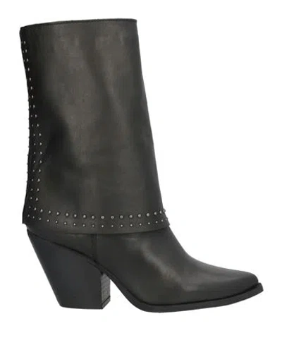 Nila & Nila Woman Ankle Boots Black Size 7 Leather