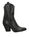 Nila & Nila Woman Ankle Boots Black Size 8 Leather