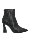 Nila & Nila Woman Ankle Boots Black Size 8 Textile Fibers